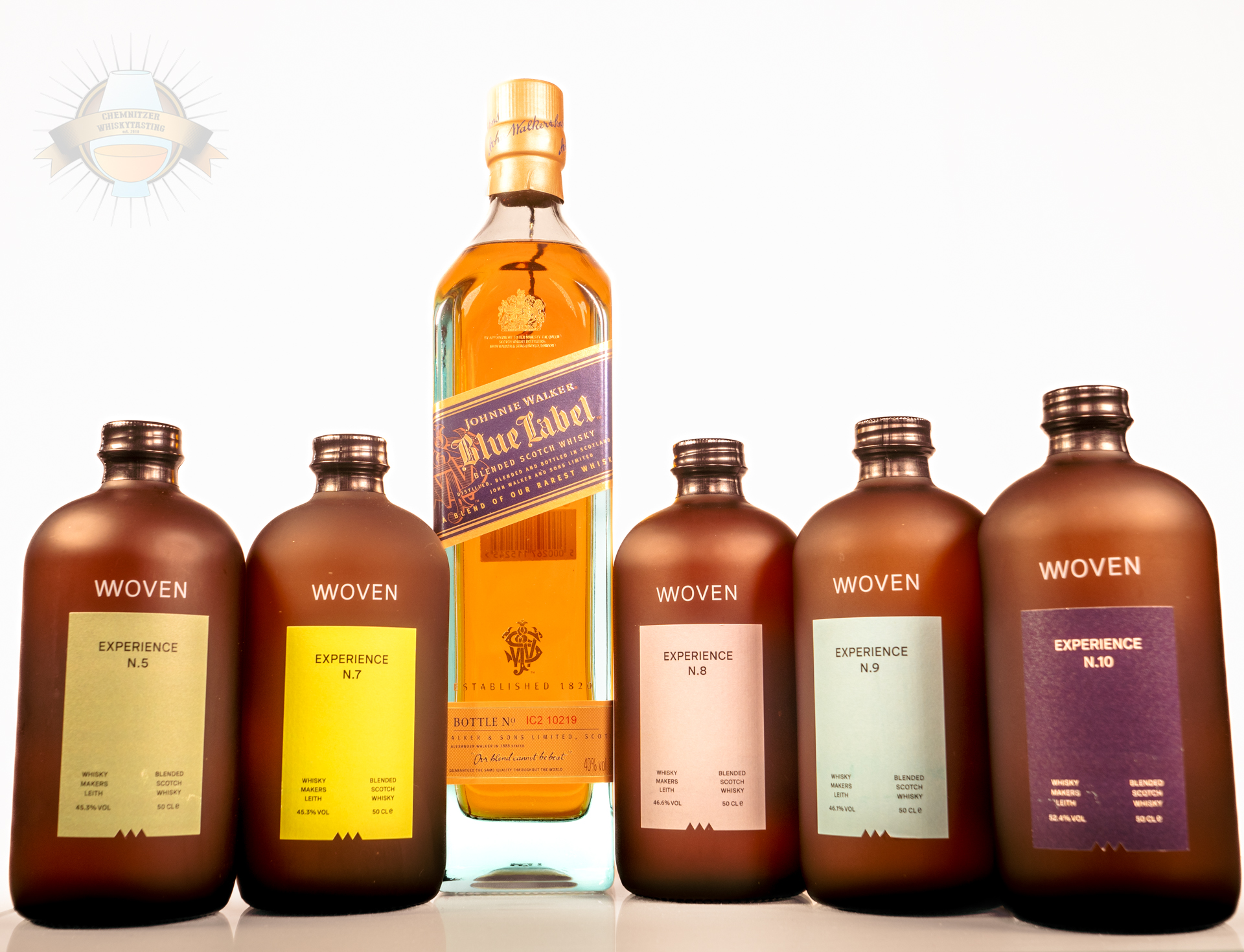 Blended Whiskys: Woven und der Platzhirsch Johnny Walker Blue Label